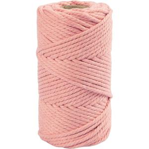 Creativ Company Macrame Koord Roze, 55m