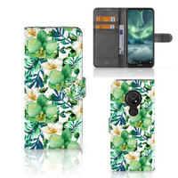 Nokia 7.2 | Nokia 6.2 Hoesje Orchidee Groen - thumbnail