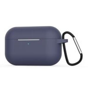 AirPods Pro / AirPods Pro 2 siliconen hoesje met karabiner haak - Blauw