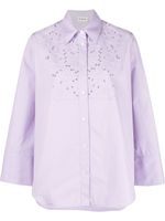 P.A.R.O.S.H. chemise à broderie anglaise - Violet