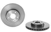 Remschijf COATED DISC LINE BREMBO, Remschijftype: Binnen geventileerd, u.a. für Mercedes-Benz