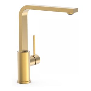 Keukenkraan Tres Top | Opbouw | 360Â° Draaibaar | Mengkraan | 1-hendel | Rond | 24k Goud mat