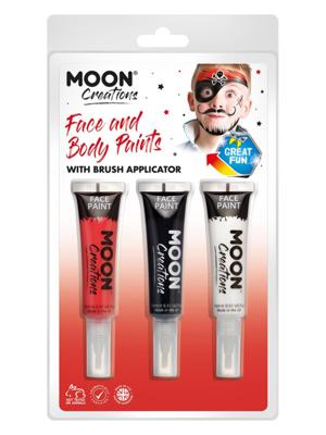 Moon Creations Face Body Paints and Brush
