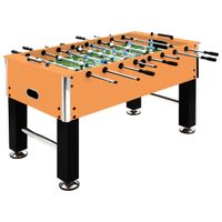 VidaXL Voetbaltafel 60 kg 140x74,5x87,5 cm staal lichtbruin en zwart