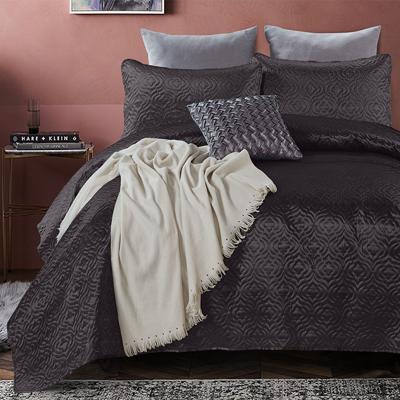 DreamHouse Bedding Bedsprei - Satin Orlando - Antraciet 260 x 250 + 2 kussenslopen