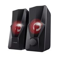 Trust Gaming Gxt 610 Argus Verlichte Pc Speaker Set, 2.0 Luidsprekerset (20W Speakers, Usb-Voeding, Volumeregelaar Aan De Voorkant, Pc/Laptop) Zwart
