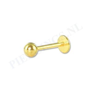 Labret 1.2 mm goudkleurig 6 mm