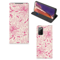 Samsung Galaxy Note20 Smart Cover Pink Flowers - thumbnail