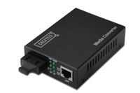 Digitus DN-82121-1 netwerk media converter 1000 Mbit/s 1310 nm Single-mode Zwart - thumbnail