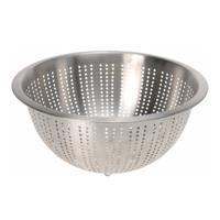 Keuken afgieten Vergiet - zilver - RVS - Dia 28 x H13 cm