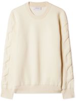 Off-White pull 3D Diag en coton - Blanc