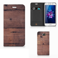 Huawei Y5 2 | Y6 Compact Book Wallet Case Old Wood - thumbnail