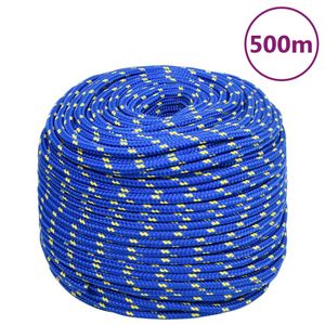 Boottouw 10 mm 500 m polypropyleen blauw