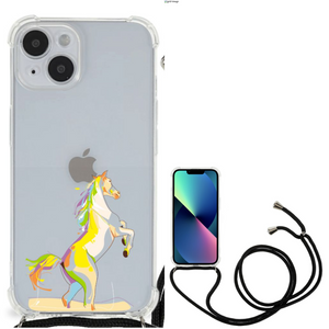 iPhone 14 Stevig Bumper Hoesje Horse Color