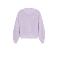 Mango grofgebreide trui lila