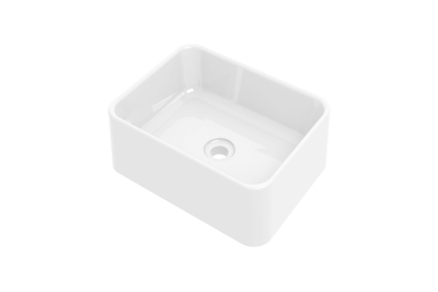 Basic Algemeen opbouwwastafel rechthoek porselein 48 x 13 x 37 cm, glans wit