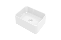 Basic Algemeen opbouwwastafel rechthoek porselein 48 x 13 x 37 cm, glans wit