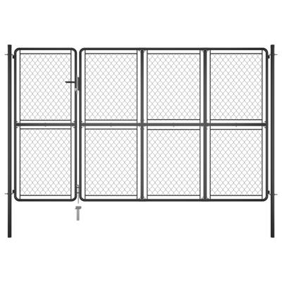 vidaXL Poort 200x350 cm staal antraciet