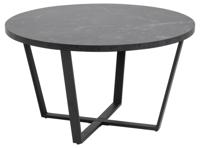 Salontafel Liam MDF Zwart Ø77cm - Giga Living - thumbnail