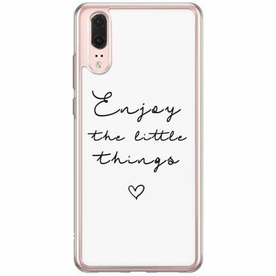 Huawei P20 siliconen hoesje - Enjoy life Huawei P20 siliconen hoesje - Enjoy life