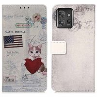 Glam Series Motorola ThinkPhone Portemonnee Hoesje - Kat