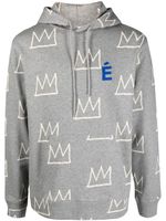 Etudes hoodie imprimé à patch logo - Gris