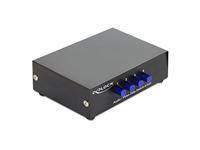 Delock Switch 4-poorts audio/video handmatig bidirectioneel
