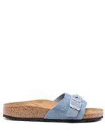 Birkenstock sandales en cuir à brides tressées - Bleu