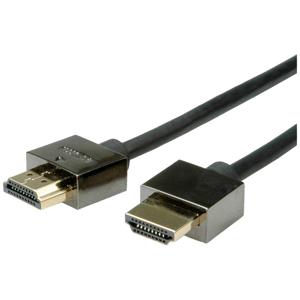 ROLINE Notebook HDMI High Speed kabel met Ethernet M/M, zwart, 2 m