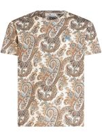 ETRO t-shirt en coton à imprimé cachemire - Tons neutres