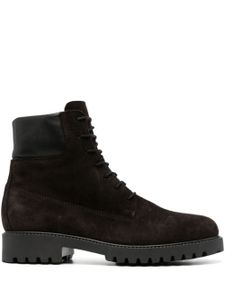 TOTEME bottines en daim à lacets - Marron