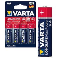 Varta Longlife Max Power AA Batterij 4706110404 - 1.5V - 1x4