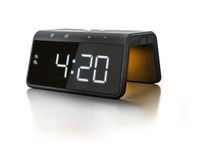 Digitale Wekker met Draadloze Oplader - Alarmklok met Wake up light - Qi-technologie (HCG019QI-B) - thumbnail