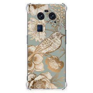 Case voor OPPO Find X6 Vintage Bird Flowers