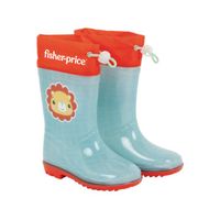 Regenlaarzen Fisher-Price junior PVC/textiel lichtblauw/rood maat 24