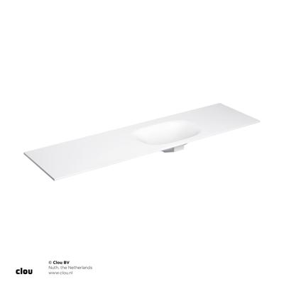 Clou Hammock Wastafelblad Enkele Waskom Rechts 180cm Compositie 28 Aluite Mat Wit Clou Hammock Wastafelblad Enkele Waskom Rechts 180cm Compositie 28 Aluite Mat Wit