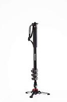 Manfrotto XPRO+ aluminium video-monopod, 4 segmenten foto- en videocamera draagstang met vloeistofsokkel, fotoaccessoires voor content creatie, video, videoblogs