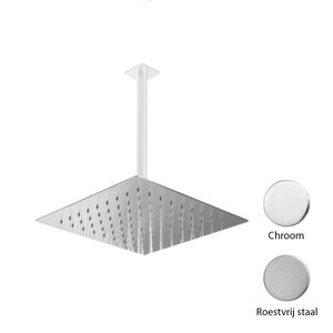 Regen douchekop Mavesteel Bia Vierkant 30 cm 304L Geborsteld RVS Mavesteel