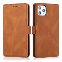 iPhone 14 Plus hoesje - Bookcase - Pasjeshouder - Portemonnee - Kunstleer - Bruin