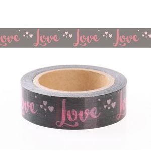 Washi knutsel tape met love