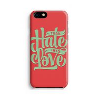 Turn hate into love: iPhone 8 Volledig Geprint Hoesje - thumbnail