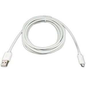 USB 2.0 / MicroUSB Kabel - 3m - Wit