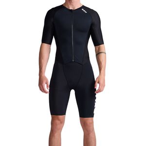 2XU Aero trisuit korte mouw zwart heren L