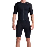 2XU Aero trisuit korte mouw zwart heren L - thumbnail