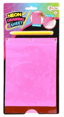 Toi-Toys tekenset Neon junior roze 2-delig Toi-Toys tekenset Neon junior roze 2-delig