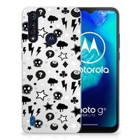 Silicone Back Case Motorola Moto G8 Power Lite Silver Punk