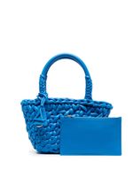 Alanui petit sac cabas en cuir à design tressé - Bleu