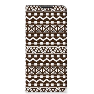 OPPO A54 5G | A74 5G | A93 5G Hoesje met Magneet Aztec Brown