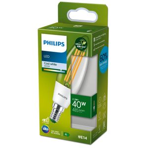 Philips Lighting 8719514435773 LED-lamp Energielabel A (A - G) E14 Kaars 2.3 W = 40 W Neutraalwit (Ø x l) 35 mm x 125 mm 1 stuk(s)