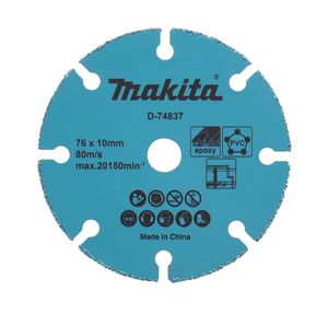 Makita Accessoires 76 mm Doorslijpschijf HM/TCG 76x10x1,75mm voor DMC300 - D-74837